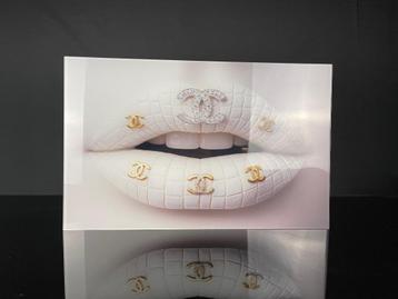 COCO CHANEL Lip plexiglass schilderij