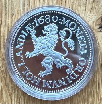 zilveren herslag 1 gulden 1680 in capsule (1) beschikbaar voor biedingen