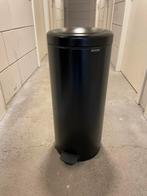 Brabantia Prullenbak Zwart - Pedaalemmer, Huis en Inrichting, Woonaccessoires | Prullenbakken, Ophalen, Met pedaal, 50 tot 75 cm