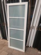 83x201,5cm binnendeur opdek R Staal look wit mat glas SL5, Ophalen, Cando, 80 tot 100 cm, .