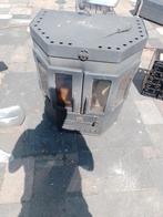 barabas houtkachel te koop plus gieteizeren schauw, Huis en Inrichting, Kachels, Ophalen, Gebruikt, Hout, Houtkachel