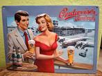 reclamebord Budweiser Budvar bier, Ophalen of Verzenden, Nieuw, Reclamebord, Plaat of Schild, Overige merken