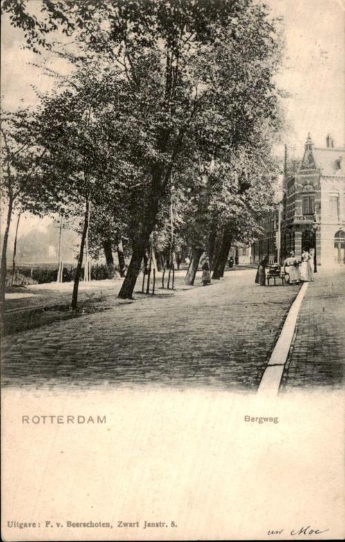 Rotterdam - Bergweg 1, Verzamelen, Ansichtkaarten | Nederland, Gelopen, Zuid-Holland, Voor 1920, Verzenden