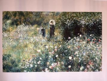 Ixxi, Renoir - Vrouw met parasol in tuin 200cm x 120cm beschikbaar voor biedingen
