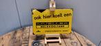 Emaille bord Mueller Melkkoeltank Langcat Bussum, Antiek en Kunst, Antiek | Emaille, Ophalen of Verzenden