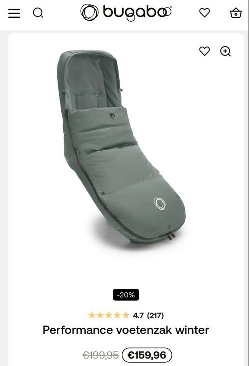 Bugaboo performance voetenzak winter, Kinderen en Baby's, Kinderwagens en Combinaties, Zo goed als nieuw, Combiwagen, Bugaboo