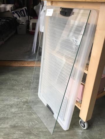 Glasplaat transparant 39x81 cm beschikbaar voor biedingen