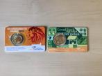 Oranje geluksdubbeltje 2012 en coincard 2021, Postzegels en Munten, Munten | Nederland, Verzenden, Koningin Beatrix, Euro's
