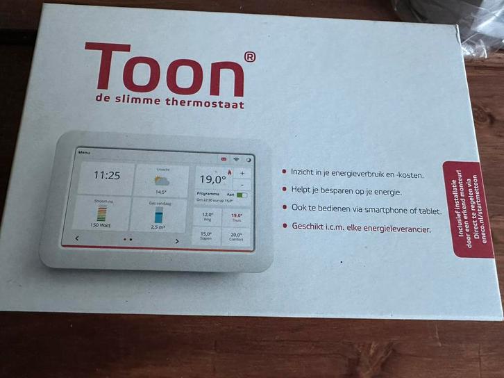 Toon Thermostaat Eneco, Doe-het-zelf en Verbouw, Thermostaten, Gebruikt, Slimme thermostaat, Ophalen of Verzenden