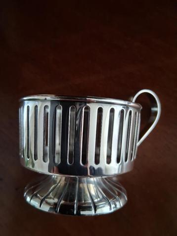 D.E. verzilverde glazenhouder empire *eureka*  beschikbaar voor biedingen