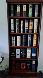 Massief Mahonie houten boeken of whisky kast, Met plank(en), 200 cm of meer, Zo goed als nieuw, Mahonie exclusief