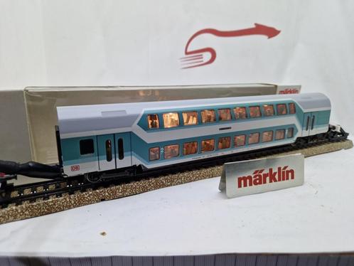 Set db dubbeldeks rijtuigen Marklin, Hobby en Vrije tijd, Modeltreinen | H0, Zo goed als nieuw, Treinset, Wisselstroom, Märklin