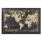 Mooie wereld kaart met ledverlichting, Tekening, Ophalen of Verzenden, 125 cm of meer, Zo goed als nieuw