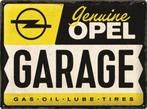 Opel Genuine Garage relief reclamebord van metaal wandbord, Verzamelen, Ophalen of Verzenden, Nieuw, Auto's