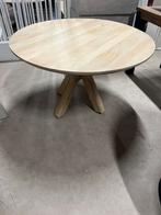 Eettafel rond massief mangohout 130cm naturel, Huis en Inrichting, Tafels | Eettafels, Info@savoireinteriors.com, Overige materialen