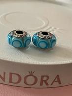 Pandora Murano blauw, Sieraden, Tassen en Uiterlijk, Bedels, Pandora, 1 bedel, Gebruikt, Ophalen of Verzenden