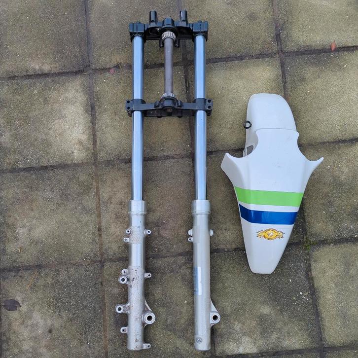 Kawasaki KLR 650 Tengai voorvork met spatbord, kroonplaten, Motoren, Onderdelen | Kawasaki, Gebruikt, Ophalen of Verzenden