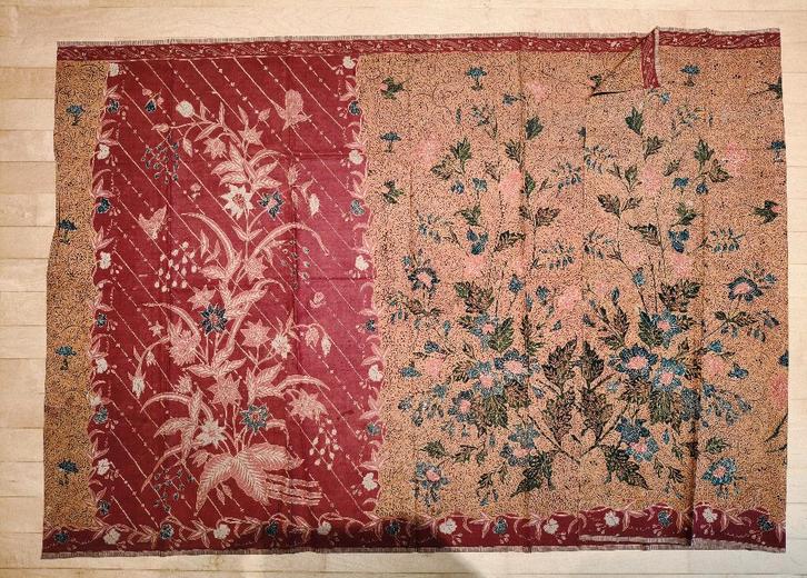Antieke Sarong Batik Belanda ca.1920, Antiek en Kunst, Kunst | Niet-Westerse kunst, Ophalen of Verzenden