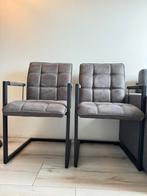 4 Comfortabele Eetkamerstoelen, Zwart, Ophalen of Verzenden, Zo goed als nieuw, Vier