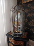 Koepel stolp met  antiek kristal lampje, Ophalen of Verzenden
