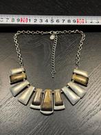 Just a Touch Ketting hoorn of kunsthars zilver kleur, Sieraden, Tassen en Uiterlijk, Kettingen, Overige materialen, Verstelbaar