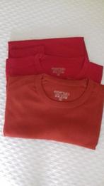 4x heren t-shirt 2x groen/2x rood, Kleding | Heren, Nieuw, Maat 56/58 (XL), Essentials, Verzenden