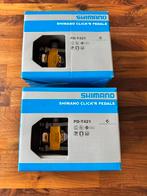 2 paar Shimano PD-T421 click/vlak pedalen Prijs is p/stuk, Crankstel of Pedalen, Gebruikt, Shimano, Mountainbike