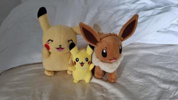 Set Pokemon Knuffels - Pikachu & Eevee beschikbaar voor biedingen