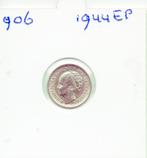 WILHELMINA DUBBELTJE 1944 EP ZILVER U.N.C., Postzegels en Munten, Munten | Nederland, Zilver, Ophalen of Verzenden, 10 cent, Koningin Wilhelmina