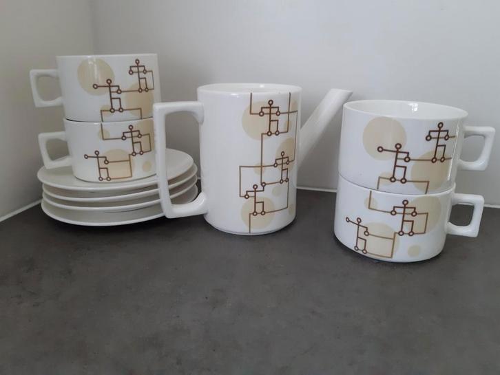 Koffie/thee set, Artihove art, Ammerlaan, kerstpakket, Huis en Inrichting, Keuken | Servies, Zo goed als nieuw, Kop(pen) en/of Schotel(s)