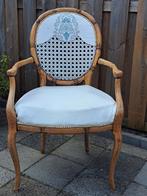 Brocante barokstoel met rotan rug - stevig en sfeervol, Antiek en Kunst, Antiek | Meubels | Stoelen en Banken, Ophalen