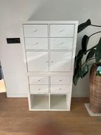 Witte Kledingkast met Lades & Deuren, Kunststof, Gebruikt, Met lade(s), 150 tot 200 cm