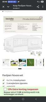 Grote partytent donker blauw, Tuin en Terras, Partytenten, Ophalen, Partytent, Minder dan 4 meter, Nieuw