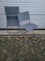 Fermob plein air stoelen 4x storm grijs gebruikt, Tuin en Terras, Tuinstoelen, Textileen, Ophalen