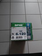 Spax schroeven 6x120mm torx verzinkt 100st voorradig, Doe-het-zelf en Verbouw, IJzerwaren en Bevestigingsmiddelen, Ophalen of Verzenden
