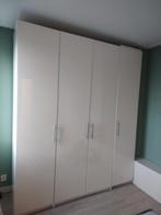 Ikea Pax Kast Wit Hoogglans - Vier Deuren, Ophalen, Gebruikt, 200 cm of meer, 150 tot 200 cm