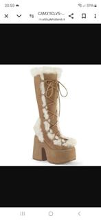 Demonia laarzen 38, Kleding | Dames, Schoenen, Hoge laarzen, Bruin, Ophalen of Verzenden, Zo goed als nieuw