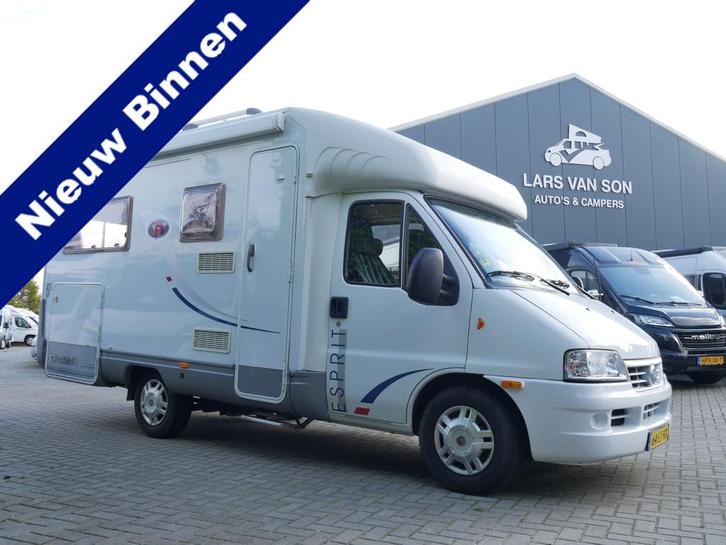 Dethleffs H 5940 Esprit, Fransbed, Garage, Fiat (bj 2003), Caravans en Kamperen, Campers, Bedrijf, tot en met 2, Half-integraal