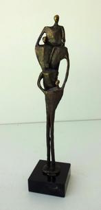 Brons legering beeldje van vijf staande figuren 3747-b, Antiek en Kunst, Kunst | Designobjecten, Ophalen of Verzenden