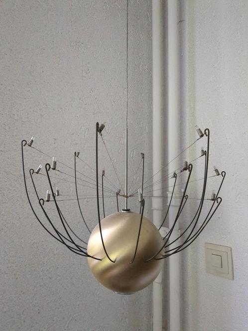 Design Hanglamp, Huis en Inrichting, Lampen | Hanglampen, Gebruikt, Minder dan 50 cm, Metaal, Ophalen of Verzenden