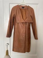 S'nob Echt Leren Jurk met Inzetten, Kleding | Dames, Jurken, Maat 38/40 (M), Bruin, Ophalen of Verzenden, Zo goed als nieuw