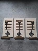 3 kapstokhaken, Huis en Inrichting, Overige materialen, Gebruikt, Wandhaken, Ophalen of Verzenden