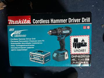 Makita DHP482RFX9 18V Li-Ion + koffer - NIEUW IN DOOS beschikbaar voor biedingen