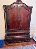 Barok Kast notenhout, Ophalen, Gebruikt, Barok, 100 tot 150 cm