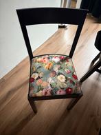 4 Ikea stoelen, zelf bekleed met velours, Ophalen, Gebruikt, Zwart, Vier