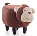 Leuke  aap poef/kruk, Ophalen, Minder dan 50 cm, Rond, Minder dan 50 cm