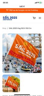 Gezocht vlag van Sail Amsterdam 2025., Ophalen of Verzenden, Zo goed als nieuw