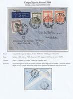 Belgie. Congo. Luchtpostbrief 1944., Gestempeld, Luchtpostzegel, Verzenden, Gestempeld