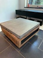 Xooon Myland betonlook salontafel, Huis en Inrichting, Tafels | Salontafels, Ophalen, Gebruikt, 50 tot 100 cm, Vierkant
