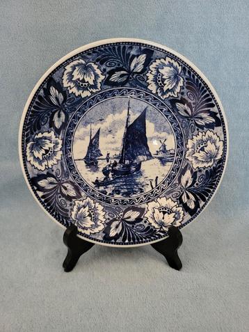 Delfts Blauw Bordjes met Schepen beschikbaar voor biedingen